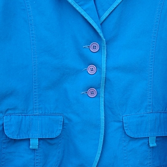 Denim&Co Blue Cotton Jacket - Picture 3 of 11